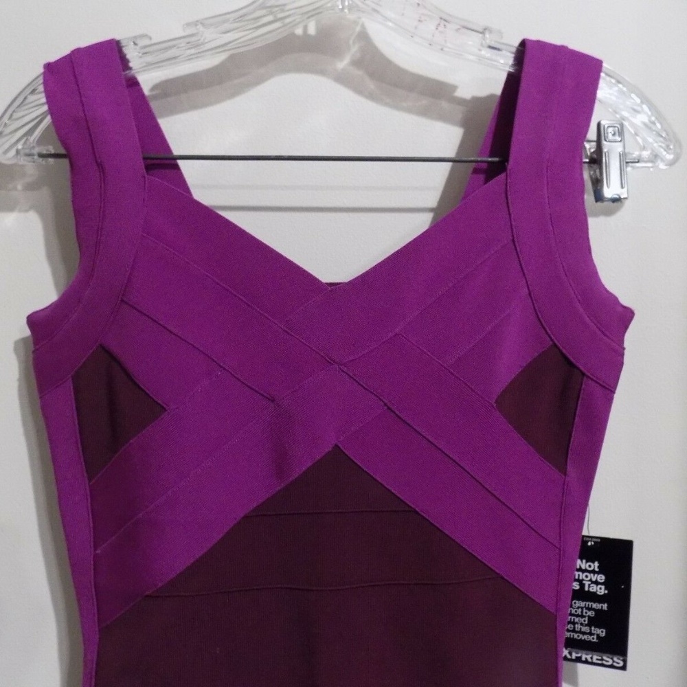 EXPRESS Color Block Sleeveles Dress, Small NEW - Picture 2 of 3